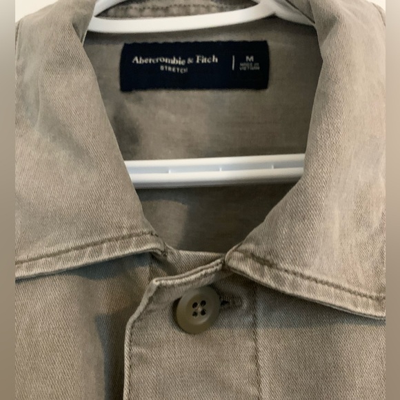 Abercrombie grey vintage wash light jacket in Medium - Picture 2 of 5